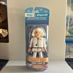 Back to the Future Dr. Emmett Brown Figure
Upside down Sticker Error New